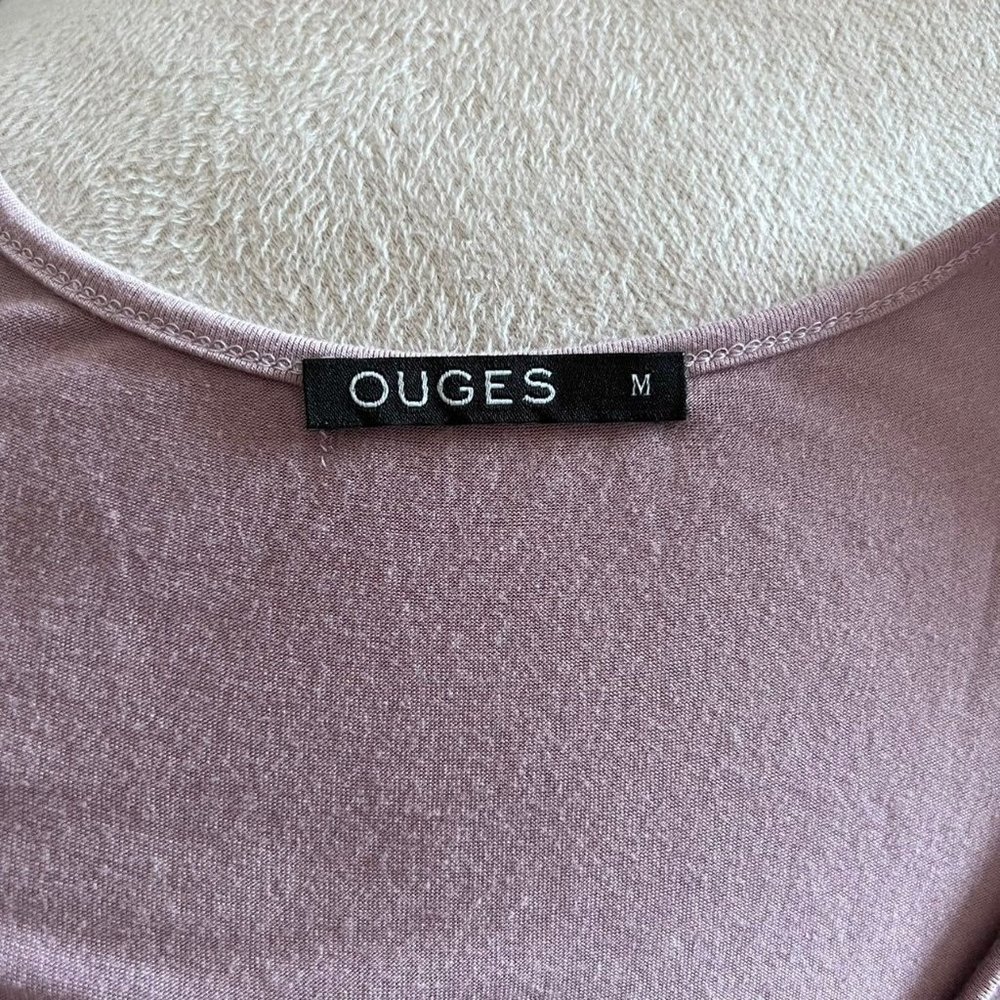 Ouges Womens Long Sleeve V-Neck Wrap Waist Maxi D… - image 5